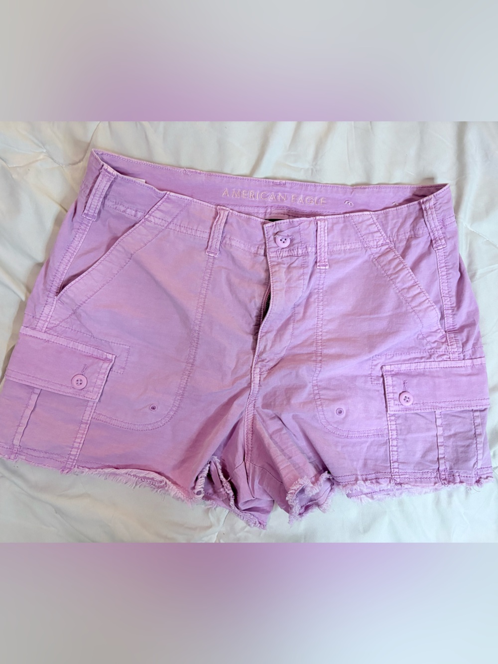 American Eagle Outfitters Lavender Cargo Shorts - Women's
